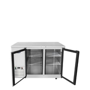 Atosa 48'' Shallow Depth Back Bar Cooler W/ Glass Doors