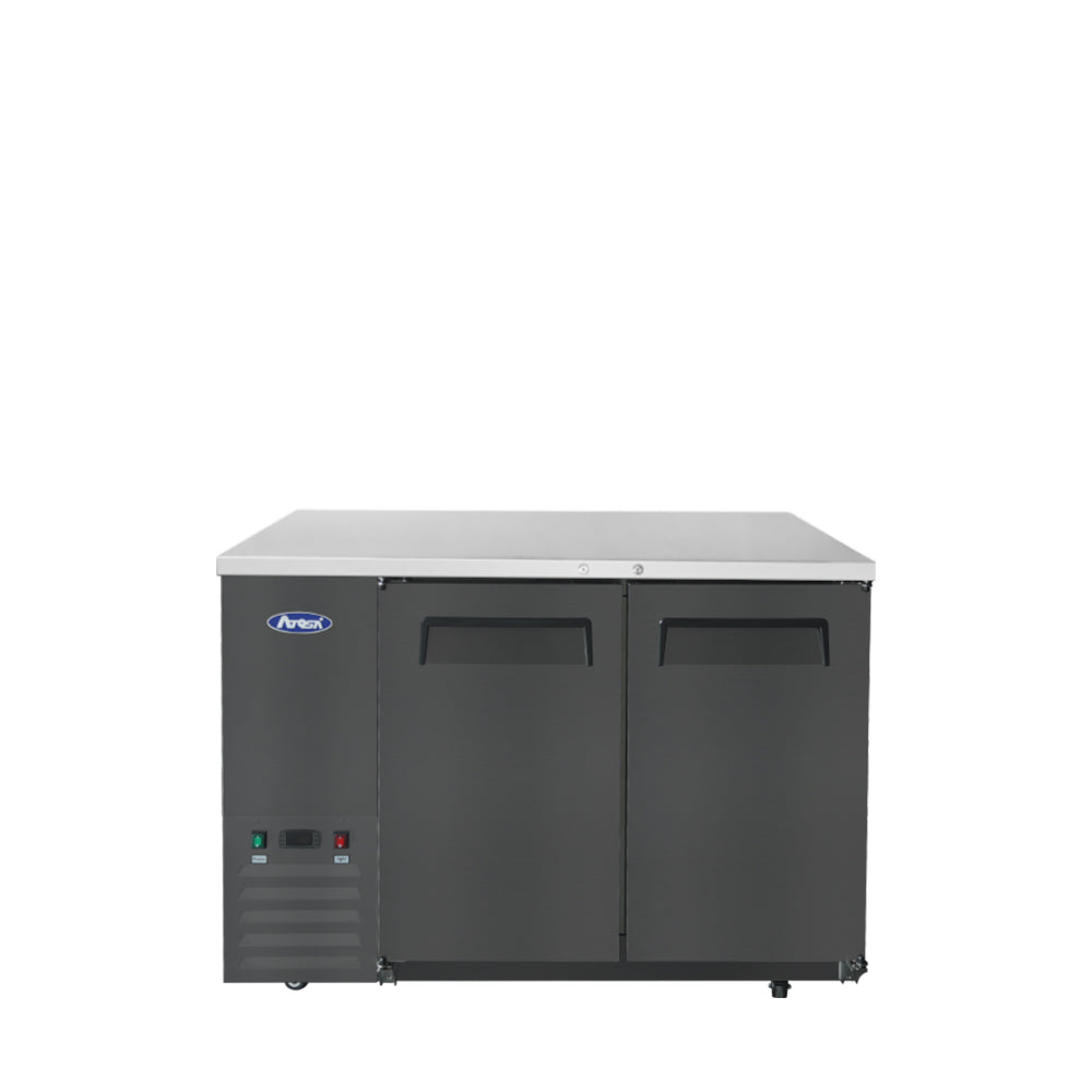 Atosa 48'' Shallow Depth Back Bar Cooler (Black)