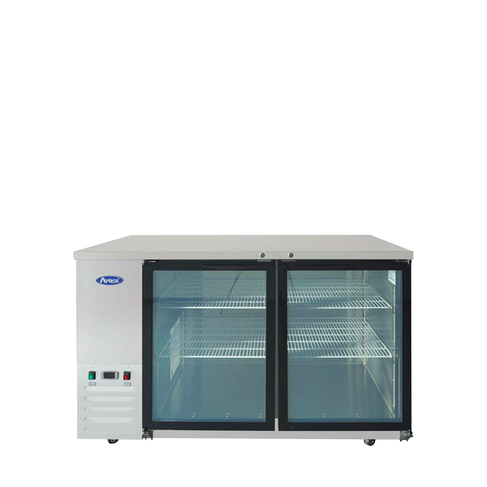 Atosa 59'' Shallow Depth Back Bar Cooler W/ Glass Doors