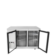 Atosa 59'' Shallow Depth Back Bar Cooler W/ Glass Doors