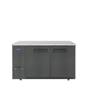 Atosa 59'' Shallow Depth Back Bar Cooler (Black)