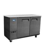 Atosa 59'' Shallow Depth Back Bar Cooler (Black)