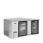 Atosa 69'' Shallow Depth Back Bar Cooler W/ Glass Doors