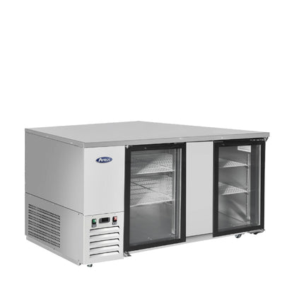 ATOSA 69'' SHALLOW DEPTH BACK BAR COOLER W/ GLASS DOORS