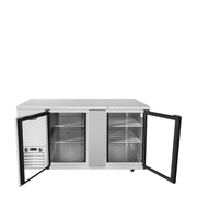 Atosa 69'' Shallow Depth Back Bar Cooler W/ Glass Doors
