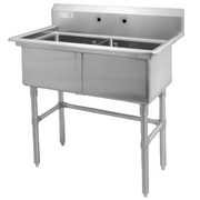 Évier double en acier inoxydable 18'' Thorinox
