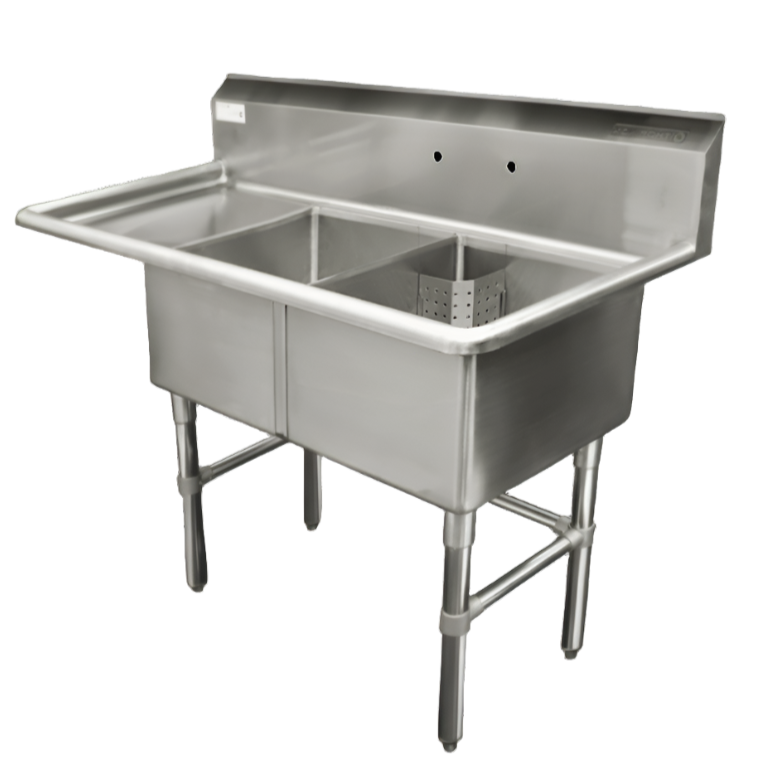 Thorinox 18'' Double Sink W/Left Drainboard
