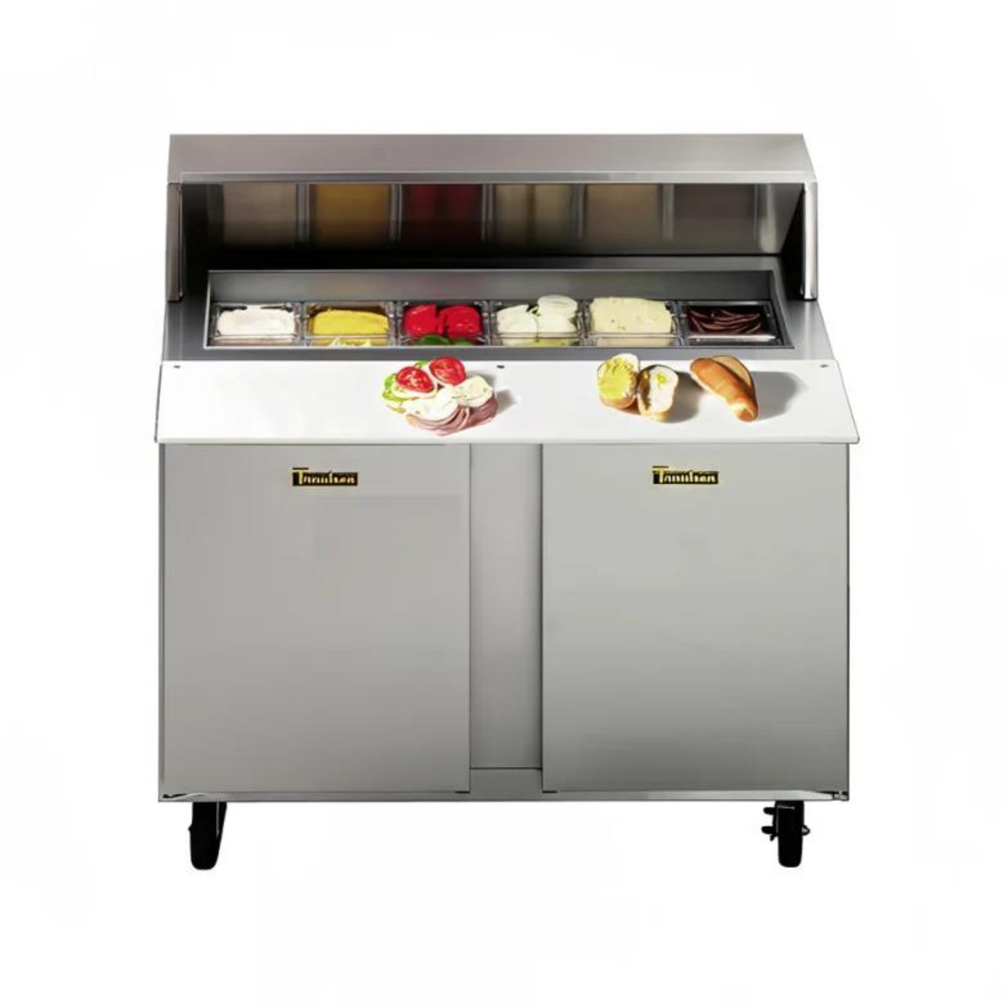 TRAULSEN 48'' REFRIGERATED SANDWICH PREP TABLE(DOORS:LEFT/RIGHT)