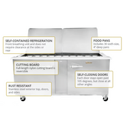 Traulsen 72" Refrigerated Sandwich Prep Table