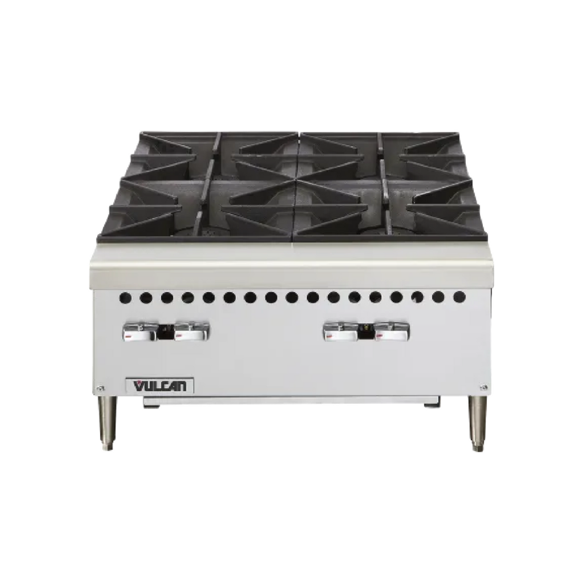 Vulcan VCRH 系列 24 英寸四燃烧器 100,000 BTU 燃气热盘