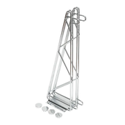 Supports doubles en fil North Star, fixations murales, finition chromée