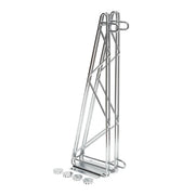Supports doubles en fil North Star, fixations murales, finition chromée