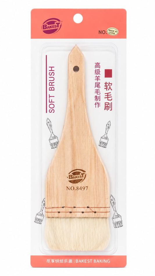 Bakest Wooden Soft Baking Brush