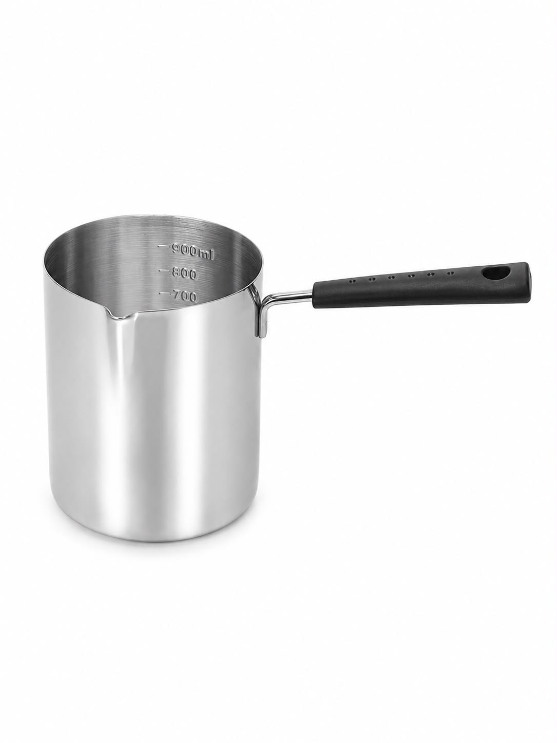 Stainless Steel Long-Handled Measuring Cup & Sugar Boiler