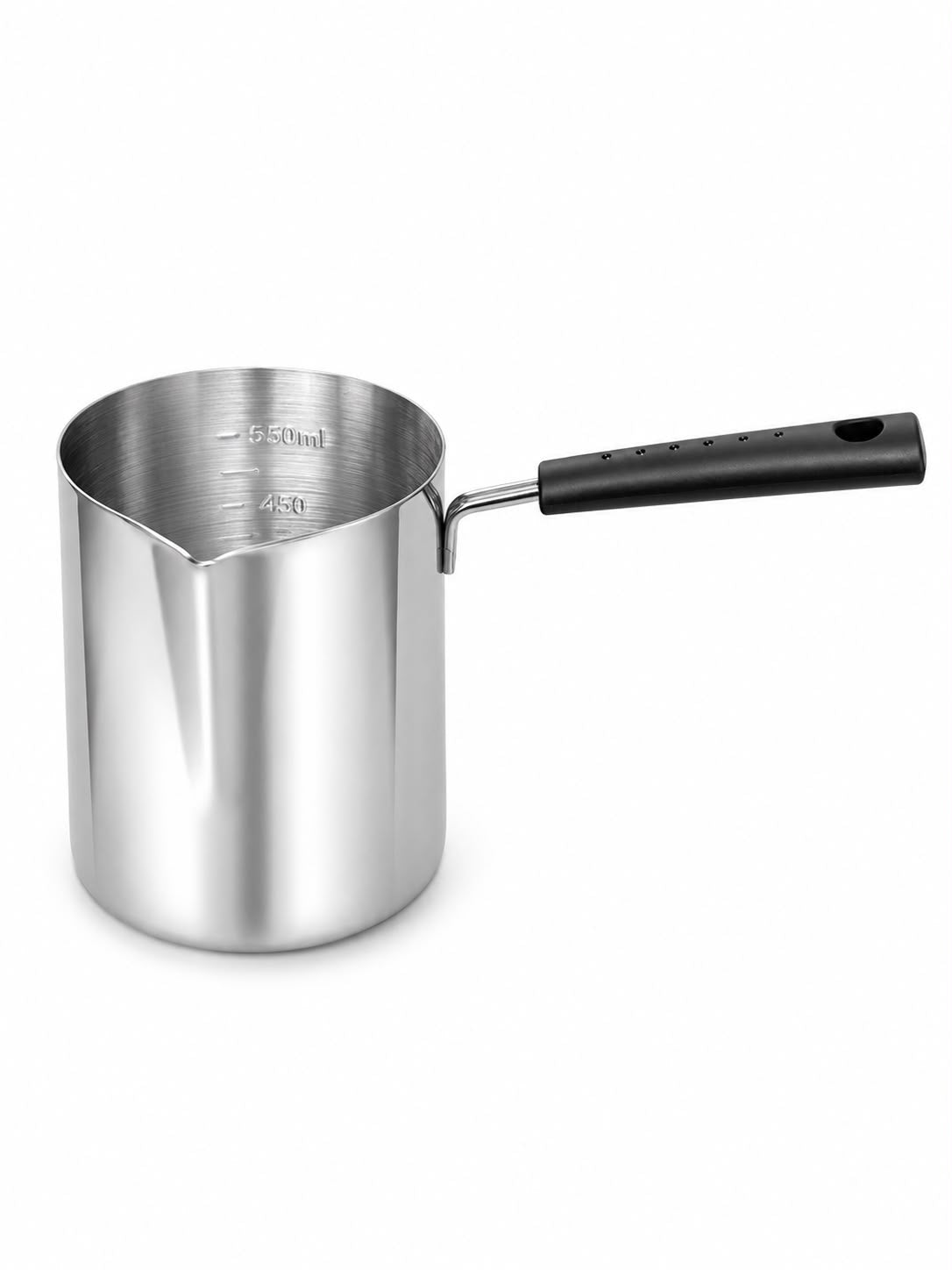 Stainless Steel Long-Handled Measuring Cup & Sugar Boiler