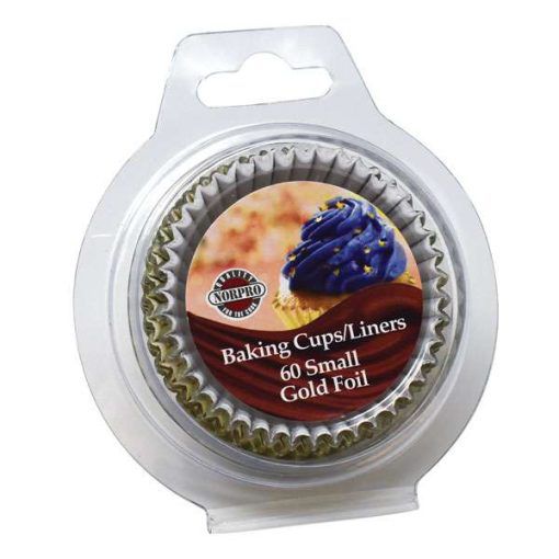 MINI GOLD  FOIL 1＂/2.5CM BAKING CUPS(60)
