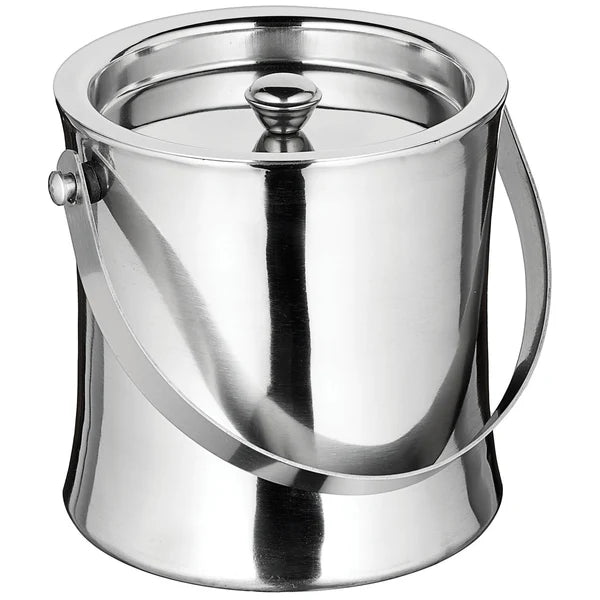 WINCO Double-Wall Ice Bucket, 60 oz., Stainless Steel