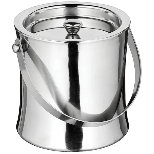 WINCO Double-Wall Ice Bucket, 60 oz., Stainless Steel
