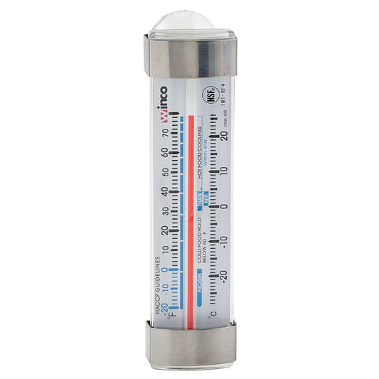 WINCO Refrigerator/Freezer Thermometer, Suction Cup