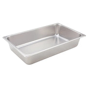 Winco Straight-Sided Steam Pan, 25 Gauge Stainless Steel
