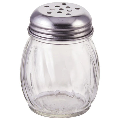 Glass Paneled Shakers With Mushroom Tops