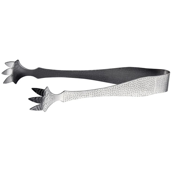 Pince à glace Winco 17,8 cm, 5 griffes, acier inoxydable texturé
