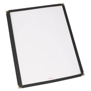 Protège-menu Winco à pochette simple - Noir