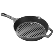 Poêle à griller ronde en fonte Winco, 26 cm