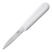 Couteau d'office Winco, manche en polypropylène blanc
