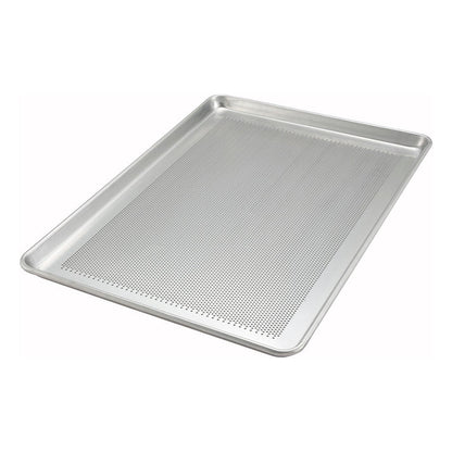 WINCO Aluminum Sheet Pan, Close Bead, Perforated