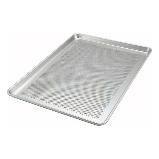 WINCO Aluminum Sheet Pan, Close Bead, Perforated