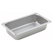 Winco Straight-Sided Steam Pan, 25 Gauge Stainless Steel
