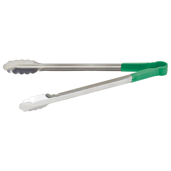 WINCO Heat Resistant Heavy-Duty Utility Tongs with Polypropylene Handle
