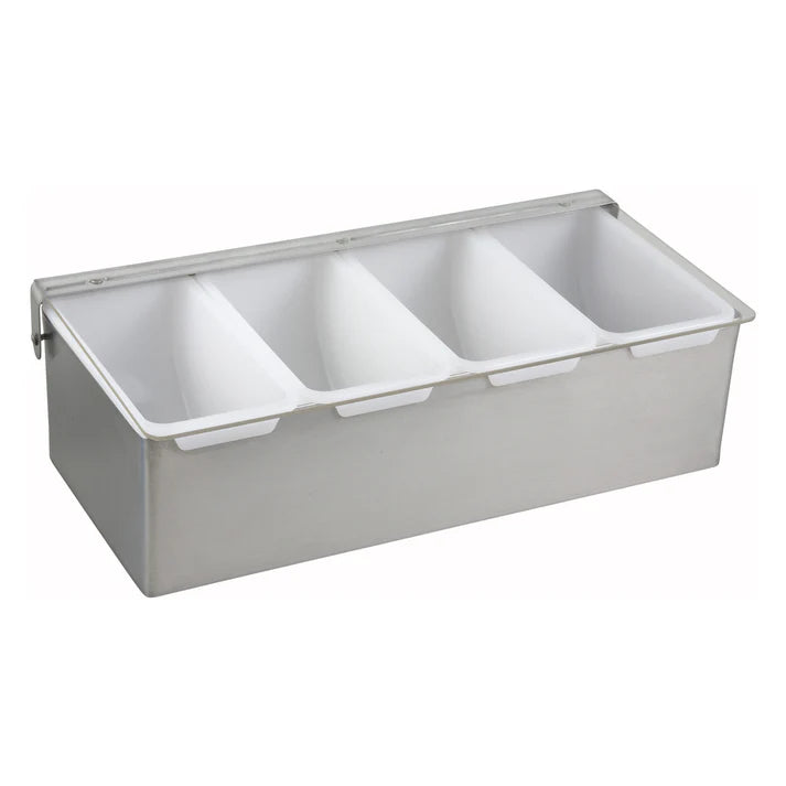 Winco Condiment Holder With Stainless Steel Base
