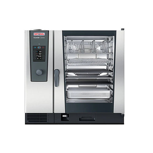 Four mixte professionnel au gaz naturel Rational Icombi Classic Single 10 de taille normale - 208/240 V, monophasé