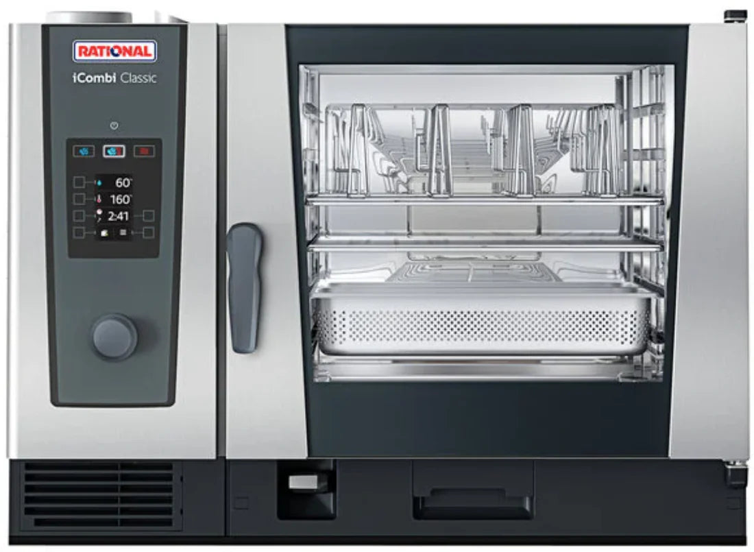 Four mixte Rational Icombi Classic simple, taille GN 1/1, (gaz naturel) avec technologie Climaplus – 208/240 V, monophasé