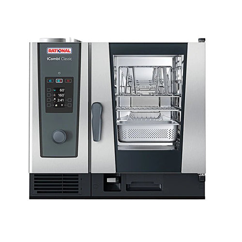 Four mixte Rational Icombi Classic Single 6 demi-taille (gaz naturel) avec technologie Climaplus - 120 V