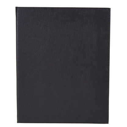 WINCO Two-View Menu Cover - Black, 8-1/2" x 14"