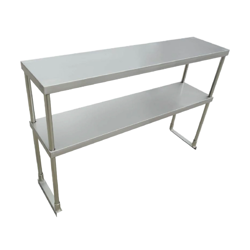 North Star stainless steel double overshelf