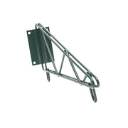 Tablettes en époxy à fixation murale North Star, supports doubles en fil métallique