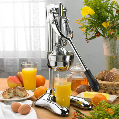 WINCO Hand Press Citrus Juicer, 19", Premium
