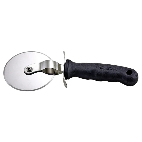 WINCO Pizza Cutter, Soft Grip Handle - 4” Dia