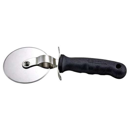 WINCO Pizza Cutter, Soft Grip Handle - 4” Dia