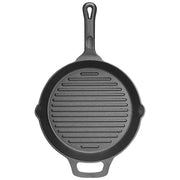 Poêle à griller ronde en fonte Winco, 26 cm