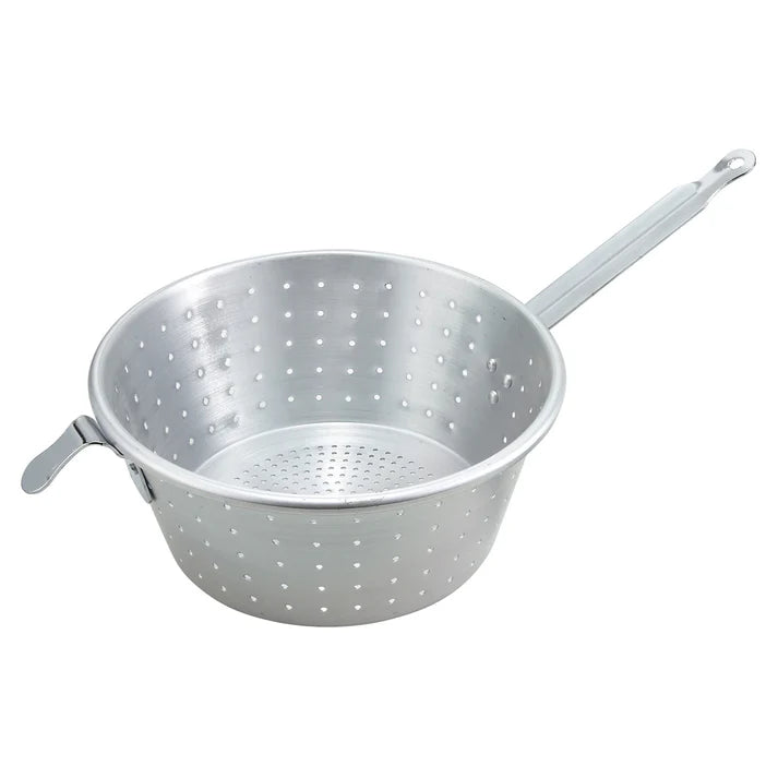 WINCO Aluminum Spaghetti Strainer - 10"