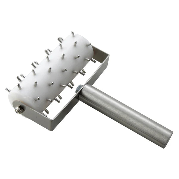 Winco Dough Roller Docker, 5" Head, Stainless Steel Handle