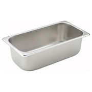 Winco Straight-Sided Steam Pan, 25 Gauge Stainless Steel
