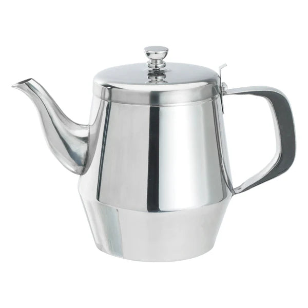 WINCO Gooseneck Teapot, Stainless Steel