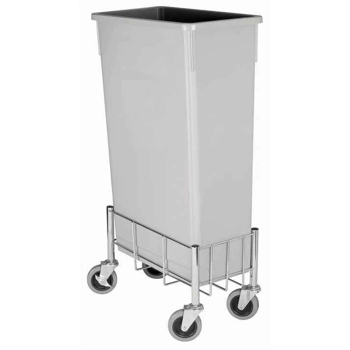 Chariot métallique Winco pour poubelle fine