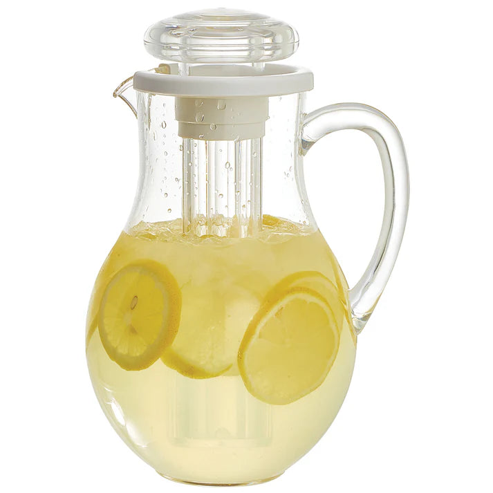 WINCO 64 oz Water Pitcher with Ice Tube Core